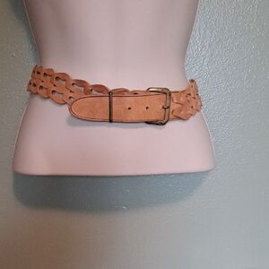 Southwestern Leather Link Tan Belt Soft 38 Inch Adjustable